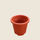 6 inch terracotta grow pot angle 2