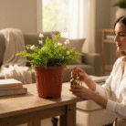 plastic nursery grow pot terracotta