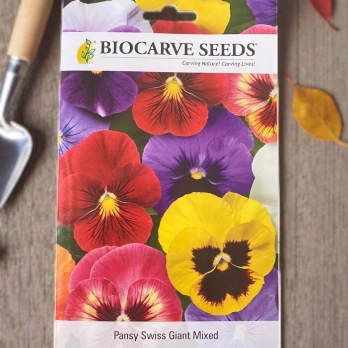 tropical botanic pansy swiss giant mix seeds