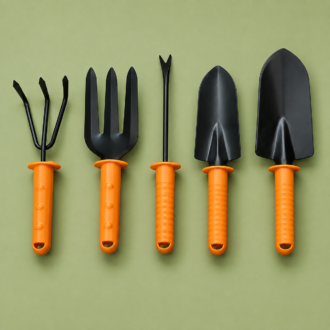 Home 6 Tropical Botanic 5 Pcs Gardening Tool Kit | Heavy Duty Garden Hand Tools Set – Tropical Botanic Feather Series