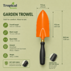 Tropical Botanic Premium Big Trowel size specification